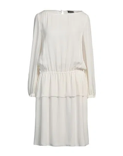Emporio Armani Woman Midi Dress White Size 8 Silk