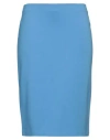 Emporio Armani Woman Midi Skirt Light Blue Size 4 Viscose, Polyamide, Elastane