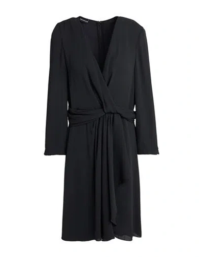 Emporio Armani Woman Mini Dress Black Size 12 Polyester