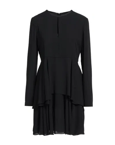 Emporio Armani Woman Mini Dress Black Size 12 Polyester