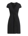 Emporio Armani Woman Mini Dress Black Size 12 Viscose, Polyamide, Elastane