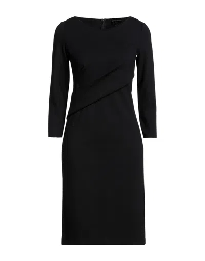 Emporio Armani Woman Mini Dress Black Size 12 Viscose, Polyamide, Elastane