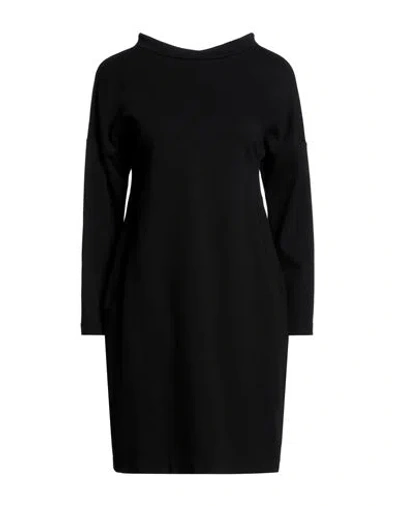Emporio Armani Woman Mini Dress Black Size 6 Viscose, Polyamide, Elastane