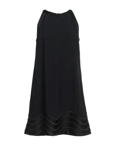 Emporio Armani Woman Mini Dress Black Size 6 Acetate, Viscose, Polyester