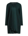 Emporio Armani Woman Mini Dress Dark Green Size 12 Polyester In Green