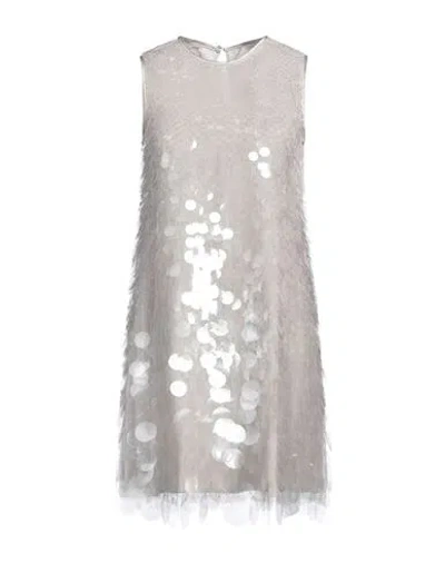 Emporio Armani Woman Mini Dress Grey Size 4 Polyamide, Plastic
