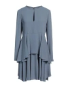 Emporio Armani Woman Mini Dress Light Blue Size 10 Polyester In Blue