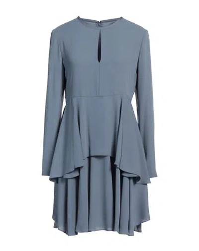 Emporio Armani Woman Mini Dress Light Blue Size 10 Polyester