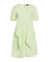 Emporio Armani Woman Mini Dress Lime Green Size 10 Cotton In Black