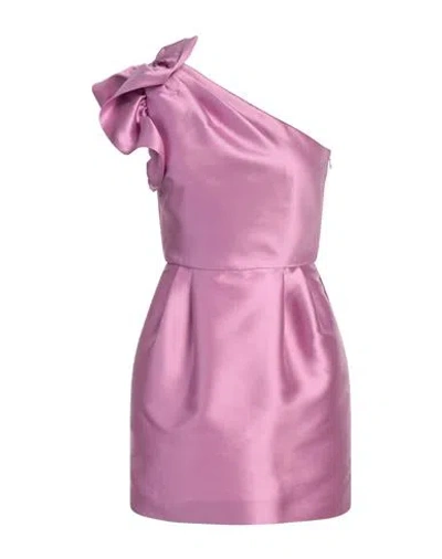 Emporio Armani Woman Mini Dress Mauve Size 10 Polyester, Silk In Purple