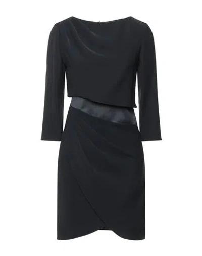 Emporio Armani Woman Mini Dress Midnight Blue Size 12 Polyester
