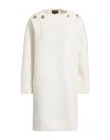 Emporio Armani Woman Mini Dress Off White Size 6 Cotton, Polyester, Elastane