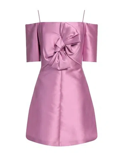 Emporio Armani Woman Mini Dress Pink Size 8 Polyester, Silk