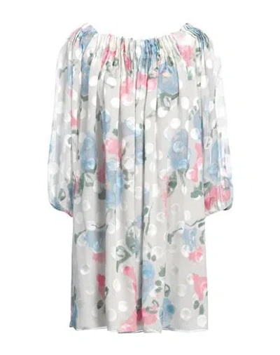 Emporio Armani Woman Mini Dress White Size 8 Silk, Viscose