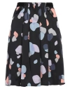 Emporio Armani Woman Mini Skirt Black Size 10 Silk, Polyester
