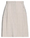 Emporio Armani Woman Mini Skirt Light Grey Size 10 Triacetate, Viscose In Grey