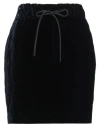 Emporio Armani Woman Mini Skirt Midnight Blue Size 4 Viscose, Cupro, Polyester In Blue