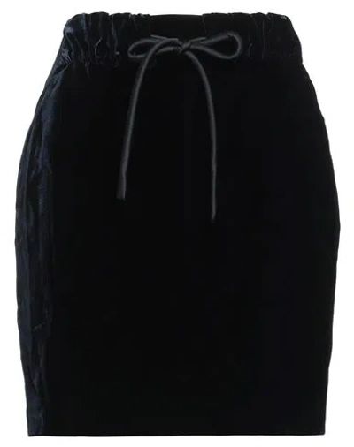 Emporio Armani Woman Mini Skirt Midnight Blue Size 4 Viscose, Cupro, Polyester