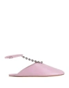 Emporio Armani Woman Ballet Flats Pink Size 6.5 Leather