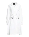 Emporio Armani Woman Overcoat White Size 8 Polyester In White