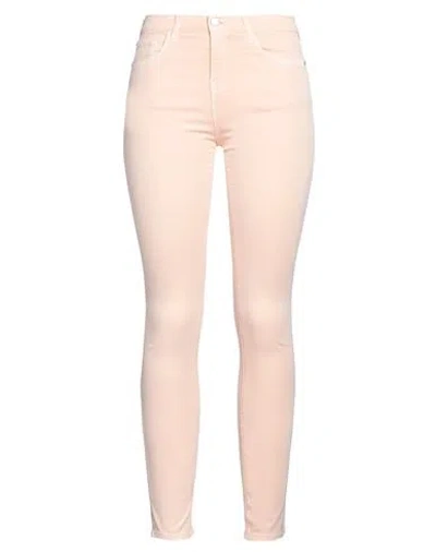 Emporio Armani Woman Pants Apricot Size 32 Cotton, Viscose, Elastane In Orange