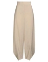 Emporio Armani Woman Pants Beige Size 6 Modal, Polyester In Neutral