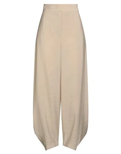 Emporio Armani Woman Pants Beige Size 6 Modal, Polyester In Neutral