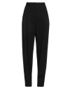 Emporio Armani Woman Pants Black Size 10 Virgin Wool, Elastane In Black