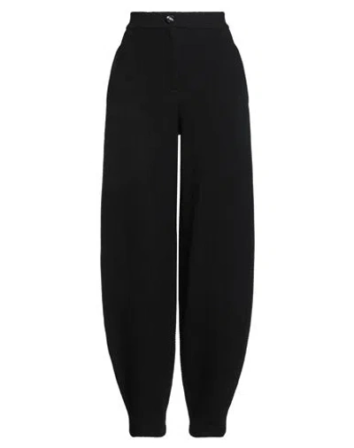 Emporio Armani Woman Pants Black Size 12 Cotton, Polyamide, Elastane