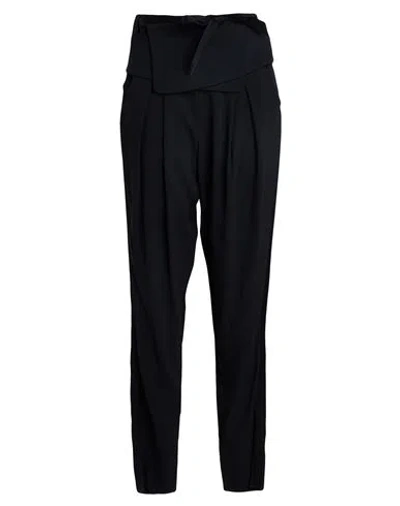 Emporio Armani Woman Pants Black Size 14 Acetate, Viscose
