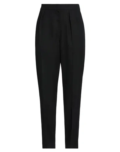 Emporio Armani Woman Pants Black Size 12 Polyester, Viscose