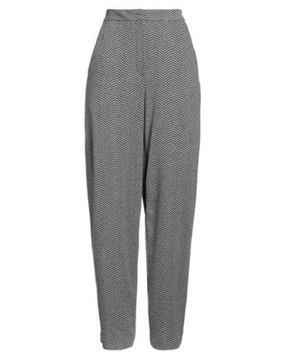 Emporio Armani Woman Pants Black Size 12 Polyester, Viscose, Polyamide, Elastane