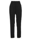 Emporio Armani Woman Pants Black Size 10 Virgin Wool, Elastane In Black
