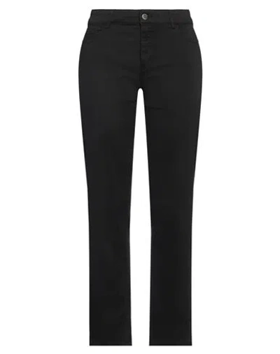 Emporio Armani Woman Pants Black Size 28 Cotton, Lyocell, Elastane