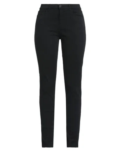 Emporio Armani Woman Pants Black Size 27 Cotton, Modal, Elastane