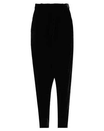 Emporio Armani Woman Pants Black Size 8 Viscose, Cupro, Polyester