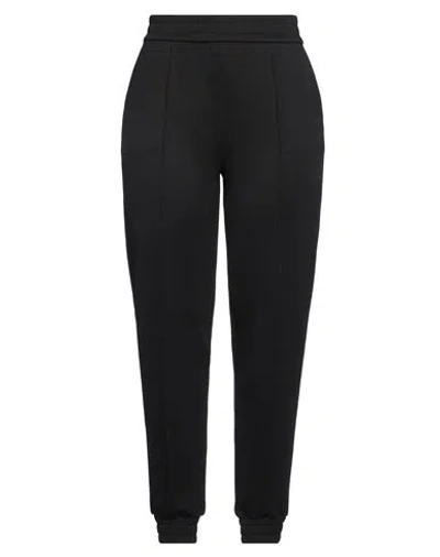 Emporio Armani Woman Pants Black Size L Polyester, Viscose, Elastane