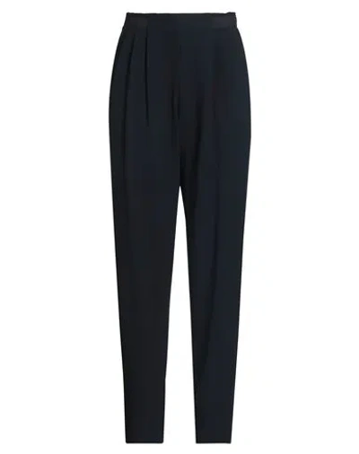 Emporio Armani Woman Pants Blue Size 10 Virgin Wool, Elastane, Viscose, Cupro