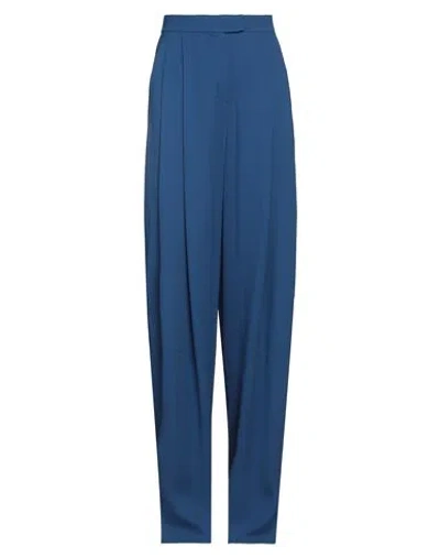 Emporio Armani Woman Pants Blue Size 14 Viscose, Acetate