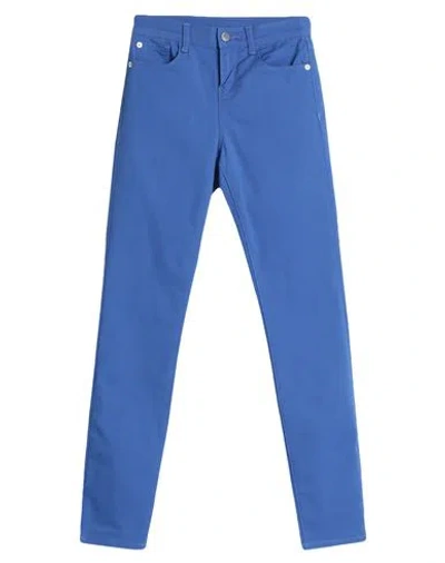 Emporio Armani Woman Pants Blue Size 28 Cotton, Polyester, Elastane