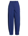 Emporio Armani Woman Pants Bright Blue Size 10 Viscose, Polyamide, Elastane