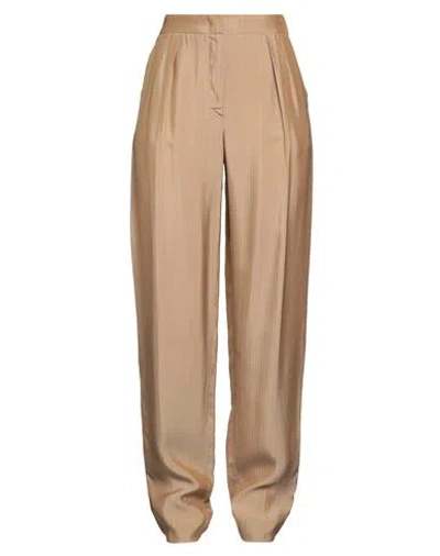 Emporio Armani Woman Pants Camel Size 6 Viscose