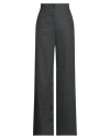 Emporio Armani Woman Pants Charcoal Size 12 Virgin Wool, Cashmere, Elastane In Black