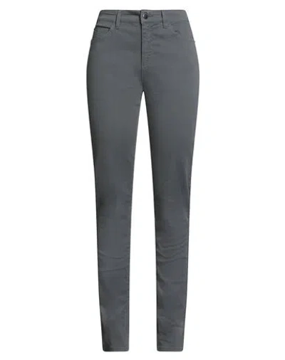 Emporio Armani Woman Pants Charcoal Size 30 Cotton, Elastane In Gray