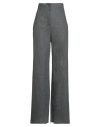 Emporio Armani Woman Pants Charcoal Size 8 Virgin Wool, Cashmere, Elastane In Gray