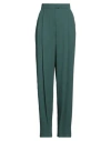 Emporio Armani Woman Pants Emerald Green Size 10 Viscose, Acetate In Green