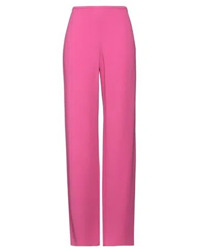 Emporio Armani Woman Pants Fuchsia Size 10 Viscose, Acetate, Elastane In Pink