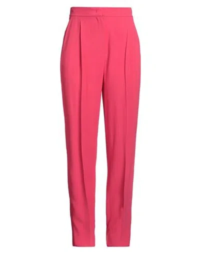 Emporio Armani Woman Pants Fuchsia Size 14 Acetate, Viscose In Pink