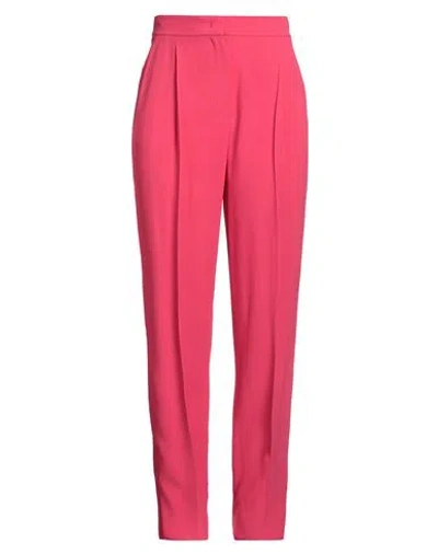 EMPORIO ARMANI EMPORIO ARMANI WOMAN PANTS FUCHSIA SIZE 14 ACETATE, VISCOSE