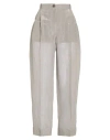 Emporio Armani Woman Pants Grey Size 10 Polyester, Silk In Gray